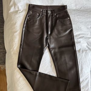Faux Leather Pants